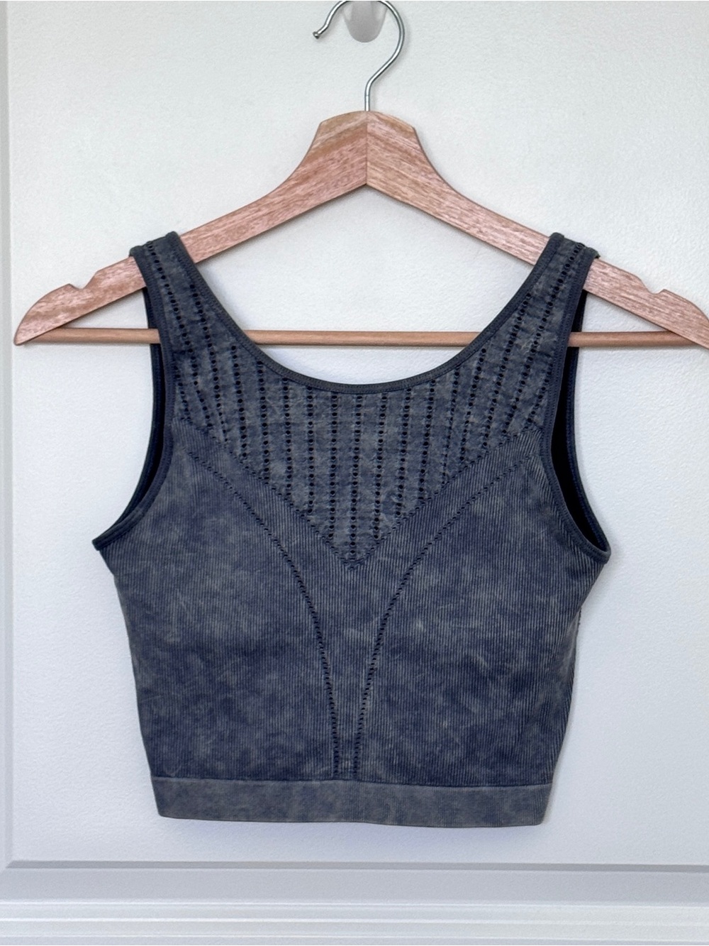 Freely Ribbed Breathable Crop Sports Bra